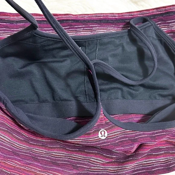 Lululemon power Y tank top space dye twist rega purple navy - Picture 6 of 7